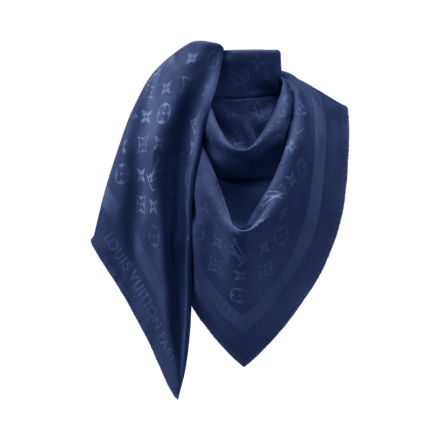 Echarpe Monogram Classic Bleu Marine