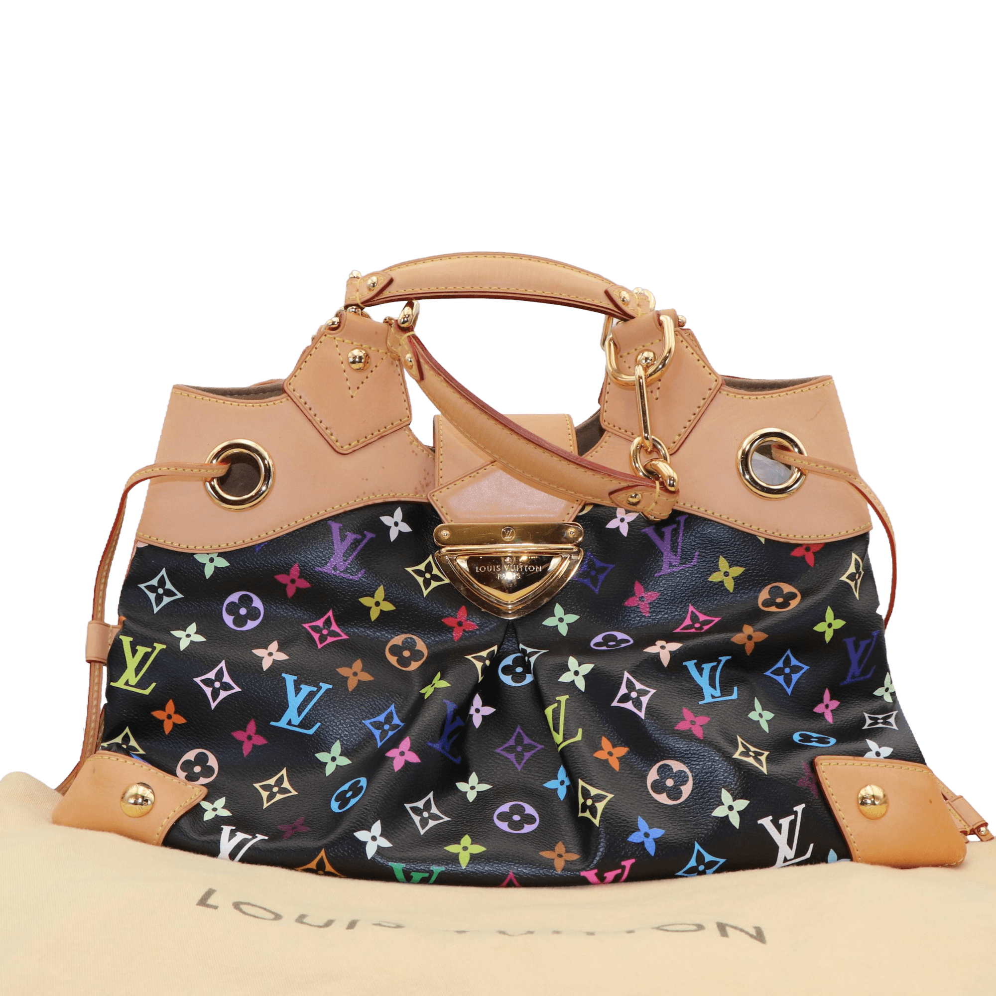 Louis-Vuitton-Ursula-Monogram-Multicolor-Preta-4-detail