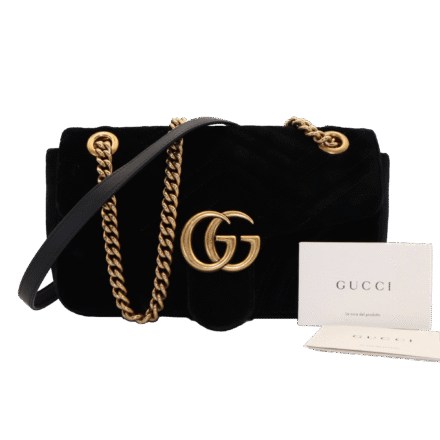GG Marmont Medium Shoulder Bag - Veludo