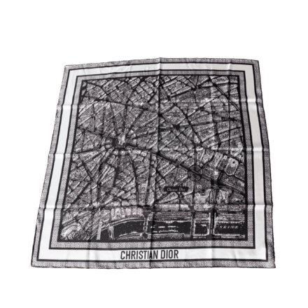 Lenço Dior - Plan de Paris Print