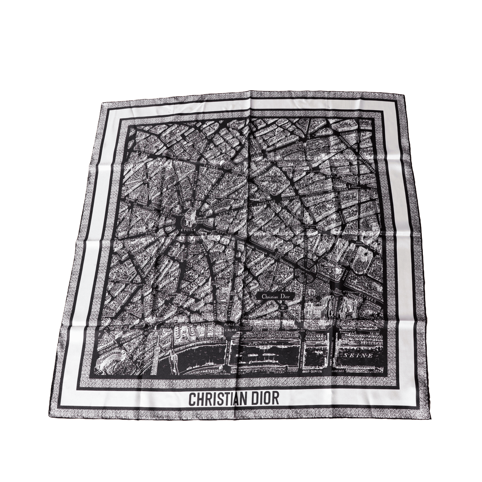 Lenço Dior - Plan de Paris Print